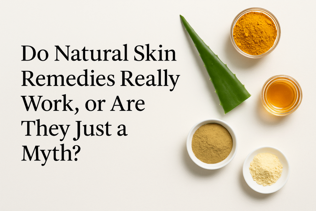 Question about effectiveness of natural skin remedies with turmeric, aloe vera, honey, multani mitti, and besan